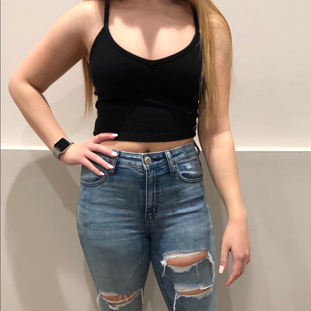 Charolette Ruse size small black tank